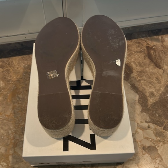 Women’s SCHUTZ Thalia White and Tan Espadrille Wedge Platform - Picture 15 of 16